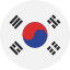 South Korea circle flag icon