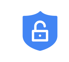 Cybersecurity lock icon
